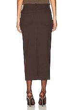 Helsa Trouser Midi Skirt in Java, view 3, click to view large image.