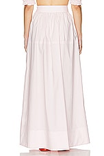 Helsa Poplin Maxi Skirt in Pale Pink, view 3, click to view large image.