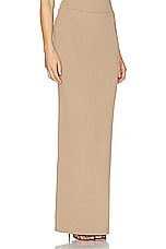 Helsa Carina Knit Skirt in Mushroom, view 2, click to view large image.