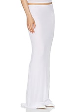 Helsa Sheer Knit Layered Maxi Skirt in White, view 2, click to view large image.