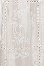 Helsa Handkerchief Midi Skirt in White, view 5, click to view large image.