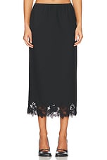 Helsa Suit Midi Skirt With Lace in Black | FWRD