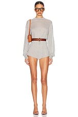 Helsa Aurinda Romper in Heather Grey | FWRD