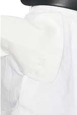 Helsa Washed Linen Shirt in Natural White, view 5, click to view large image.