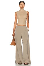 Helsa Molly Tank Top in Beige, view 4, click to view large image.