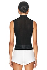 Helsa Molly Tank Top in Black, view 3, click to view large image.