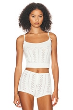 Helsa Adam Tank Top in Ivory, view 1, click to view large image.