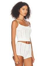 Helsa Adam Tank Top in Ivory, view 2, click to view large image.