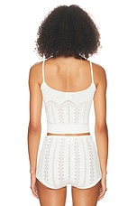 Helsa Adam Tank Top in Ivory, view 3, click to view large image.