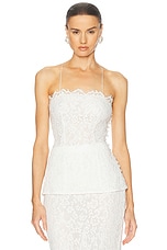 Helsa The Forever Audrey Lace Camisole in White | FWRD