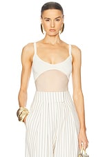 White Mesh Bodysuit