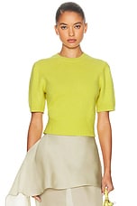 Helsa Jesebelle Knit Top in Chartreuse | FWRD