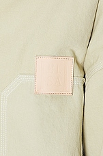 Helsa Denim Overshirt in Sage, view 7, click to view large image.