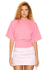 Helsa Jersey Tee in Very Pink, view 1, click to view large image.
