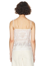 Helsa Handkerchief Camisole in White, view 3, click to view large image.