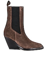 Helsa Chelsea Boot in Dark Chocolate, view 1, click to view large image.