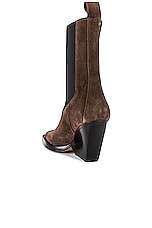 Helsa Chelsea Boot in Dark Chocolate, view 3, click to view large image.