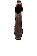 Helsa Chelsea Boot in Dark Chocolate, view 4, click to view large image.