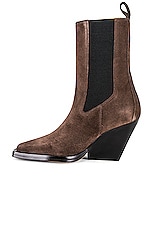 Helsa Chelsea Boot in Dark Chocolate, view 5, click to view large image.