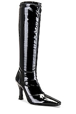 Helsa Snipped Toe Boot in Black, view 2, click to view large image.
