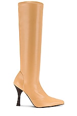 Helsa Snipped Toe Boot in Beige, view 1, click to view large image.
