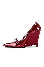 Helsa Wedge Pump in Red, view 5, click to view large image.