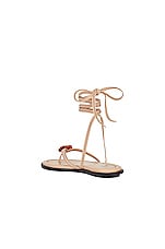 Helsa Lace Up Sandal in Nude, view 3, click to view large image.