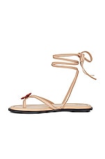 Helsa Lace Up Sandal in Nude, view 5, click to view large image.