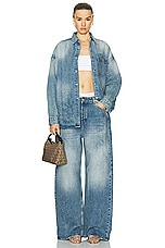 Heavy Manners Low Rise Baggy Denim in Vintage Wash, view 4, click to view large image.