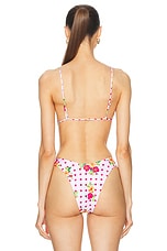 Heavy Manners Triangle Front Tie Bikini Top in Minetta Street, view 3, click to view large image.