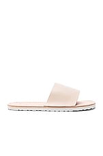 Hender Scheme Leather Slide Sandals in Natural, view 1, click to view large image.