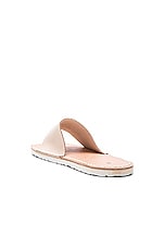 Hender Scheme Leather Slide Sandals in Natural, view 3, click to view large image.