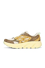 Hoka U Clifton L Suede Tp in Oat Milk & Pollen, view 5, click to view large image.