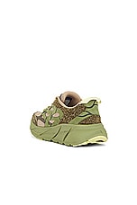 Hoka U Clifton L Suede Tp in Dune & Fennel, view 3, click to view large image.
