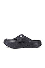 Hoka U Ora Recovery Mule in Black & Black, view 5, click to view large image.