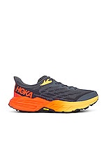Hoka M Speedgoat 5 in Castlerock & Flame, view 1, click to view large image.