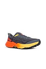 Hoka M Speedgoat 5 in Castlerock & Flame, view 2, click to view large image.
