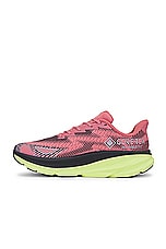 Hoka U Clifton 9 Gtx in Clay & Black, view 5, click to view large image.