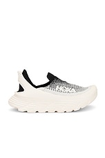 Hoka Restore Tc Sneaker in Black & Alabaster, view 1, click to view large image.