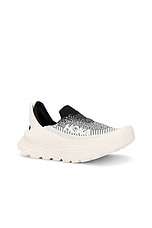 Hoka Restore Tc Sneaker in Black & Alabaster, view 2, click to view large image.