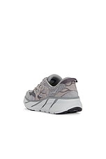 Hoka Clifton Sneaker in Galactic Grey & Satellite Grey, view 3, click to view large image.