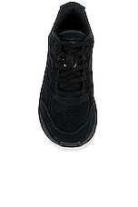Hoka U Clifton L Suede in Black & Black, view 4, click to view large image.