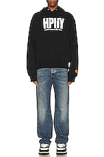 Heron Preston Ex Ray Washed Hammer Denim Pant in Indigo, view 7, click to view large image.