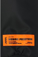 Heron Preston Ex Ray Nylon Bomber in Black, view 5, click to view large image.