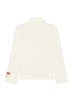 Heron Preston Hpny Emb Rollneck Tee in White & Black, view 2, click to view large image.