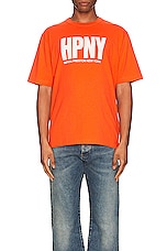 Heron Preston Hpny Tee in Orange, view 4, click to view large image.