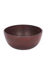 Hunting Season Molded Leather Bowl in Deep Red, view 1, click to view large image.