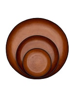 Hunting Season Molded Leather Tray Set in Cognac, view 1, click to view large image.