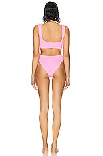 Hunza G Xandra Swimsuit in Bubblegum, view 3, click to view large image.