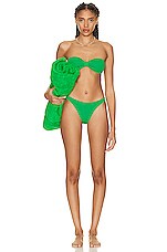 Hunza G Jean Bikini in Emerald, view 4, click to view large image.